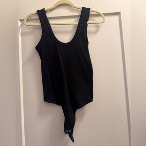 Abercrombie & Fitch Black Ribbed Bodysuit